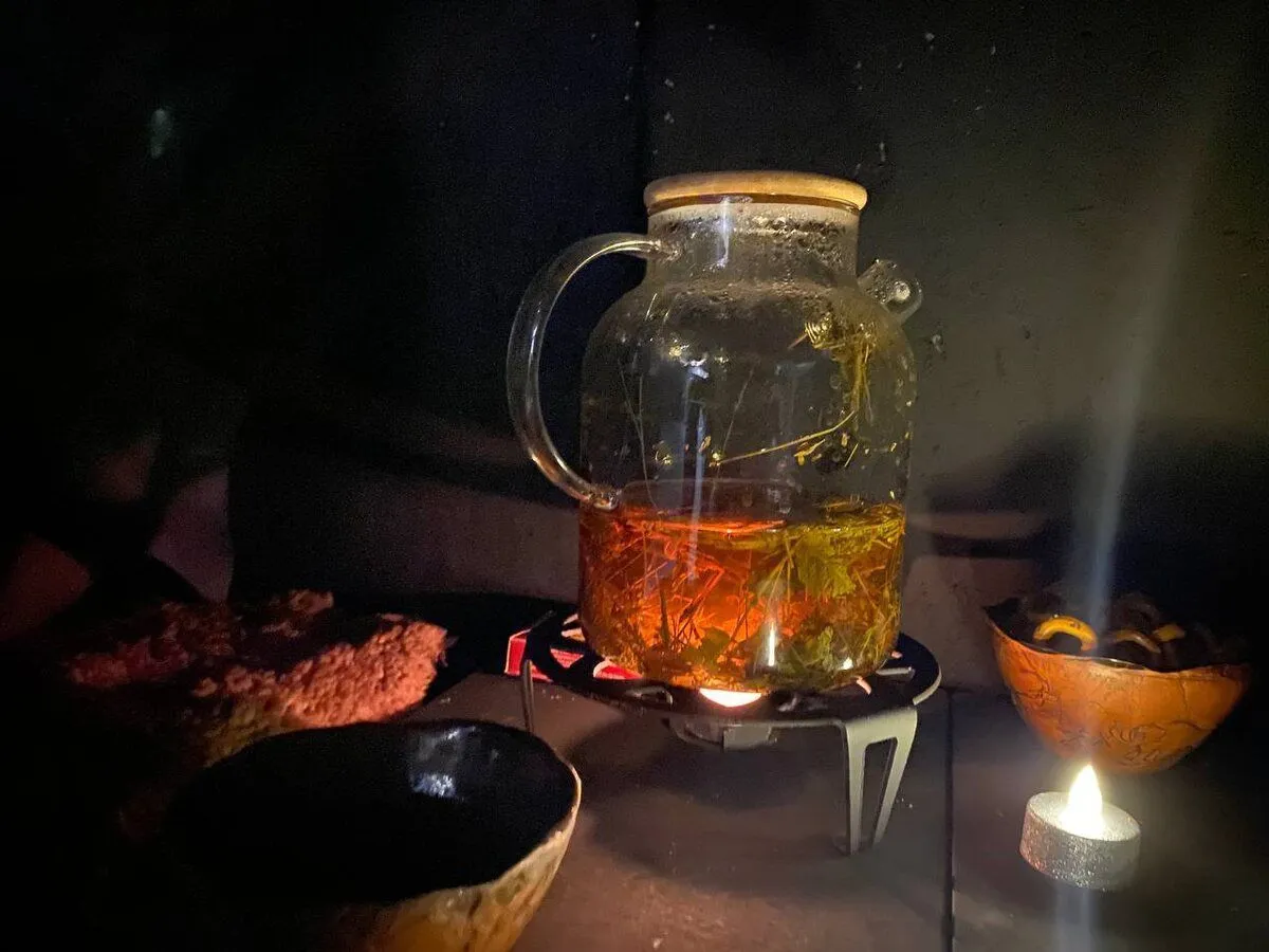 Настоящая пещера и скелет мамонта 5